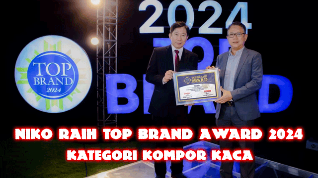 NIKO Raih Top Brand Award 2024 Kategori Kompor Kaca